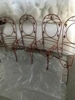 SMEED IJZEREN STOELEN VINTAGE, Huis en Inrichting, Stoelen, Ophalen, Gebruikt, Twee