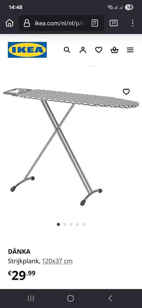 IKEA Danka strijkijzer te koop zgan, Witgoed en Apparatuur, Strijkijzers en Strijkplanken, Zo goed als nieuw, Ophalen