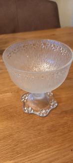 Vintage punch bowl glazen, Huis en Inrichting, Ophalen, Zo goed als nieuw, Rond, Glas
