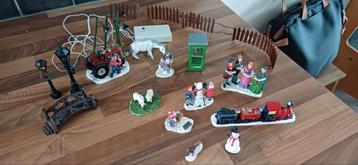 Kerstdorp Accessoires Set beschikbaar voor biedingen