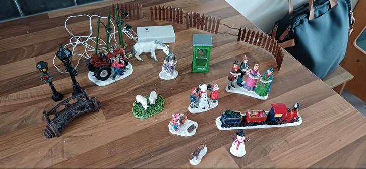 Kerstdorp Accessoires Set, Diversen, Kerst, Gebruikt, Ophalen of Verzenden