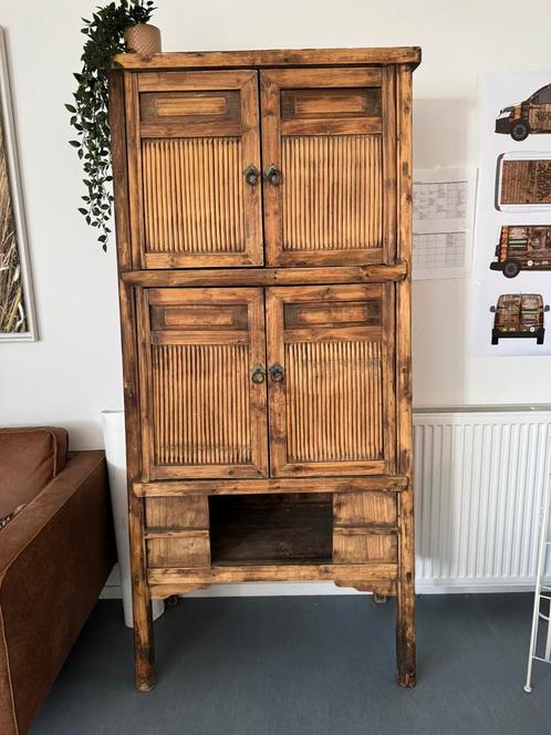 Antieke indische kast, Antiek en Kunst, Antiek | Meubels | Kasten, Ophalen
