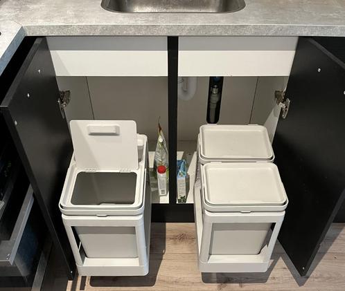 Ikea recycling afvalbakken, uittrekbaar. 1x 20ltr, 2x 10lt, Huis en Inrichting, Woonaccessoires | Prullenbakken, Zo goed als nieuw