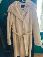 Mooie beige winterjas met faux fur capuchon Rino pelle, River Woods, Beige, Maat 42/44 (L), Ophalen of Verzenden