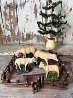 4 oude /vintage schaapjes, Diversen, Kerst, Ophalen of Verzenden, Gebruikt