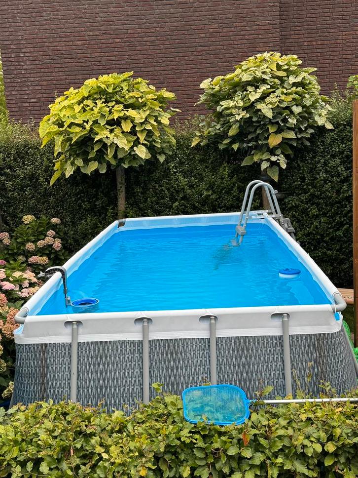 Bestway opzetzwembad incl. Zand filterpomp & warmtepomp, Tuin en Terras, Zwembaden, Zo goed als nieuw, Opzetzwembad, 120 cm of meer