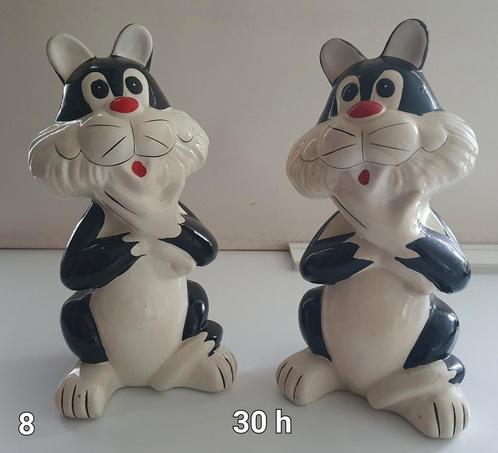Set Looney Tunes grote Sylvester spaarpotten, Verzamelen, Beelden en Beeldjes, Gebruikt, Dier, Ophalen of Verzenden