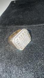 Diamanten gouden zegel ring VVS 1 geen koningsschakel, Goud, Ophalen of Verzenden, Dame, Zo goed als nieuw