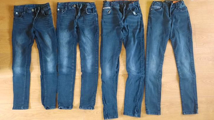 4 mooie donkerblauwe skinny jeans, blue ridge & cars 146/152, Kinderen en Baby's, Kinderkleding | Maat 146, Zo goed als nieuw