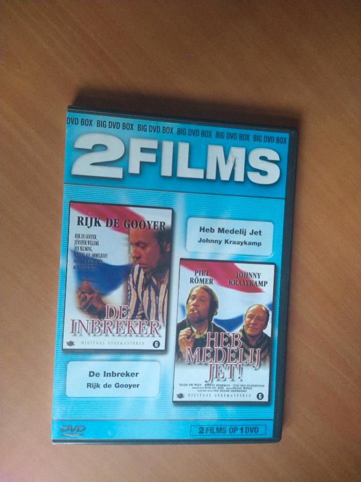 2 films-dvd De Inbreker + Heb medelij Jet, Cd's en Dvd's, Dvd's | Komedie, Zo goed als nieuw, Ophalen of Verzenden