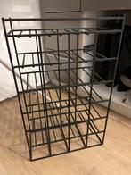 Modern stalen wijnrek, Ophalen, Gebruikt, 50 tot 75 cm, 15 tot 25 flessen