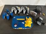 Nintendo 64 pikachu edition + 3 controller + mario kart, Spelcomputers en Games, Avontuur en Actie, 1 speler, Ophalen of Verzenden