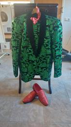 Glitter kostuumpak met schoenen, Kleding | Heren, Ophalen of Verzenden, Zo goed als nieuw, Maat 52/54 (L)