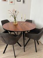 Vintage Watford Eettafel met 4 Stoelen - Vintage Round Table, Huis en Inrichting, Tafels | Eettafels, Gebruikt, 100 tot 150 cm