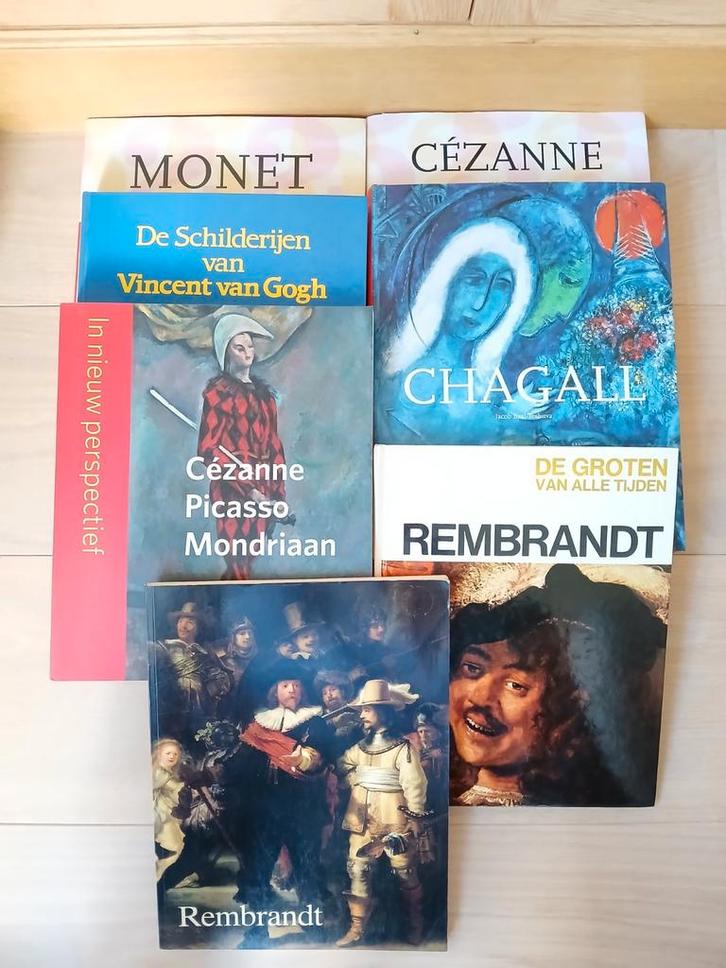 7 kunstboeken Chagall Cézanne van Gogh Picasso Mondriaan etc, Boeken, Kunst en Cultuur | Fotografie en Design, Gelezen, Overige onderwerpen
