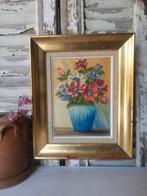 Schilderij stilleven bloemen - anemonen, Antiek en Kunst, Kunst | Schilderijen | Klassiek, Ophalen of Verzenden