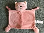 Knuffeldoek poes poesje kat katje roze polkadot van Hema, Ophalen of Verzenden, Zo goed als nieuw, Poes