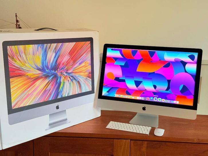 iMac 27 inch 5K i7 3,8 GHz 8-Core 40GB Ram 2TB SSD + EXTRA'S, Computers en Software, Apple Desktops, Zo goed als nieuw, iMac, SSD