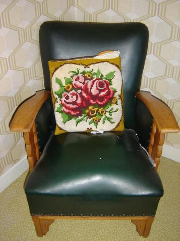 Vintage fauteuil !!! Groen !! T.E.A.B.  beschikbaar voor biedingen