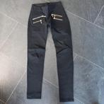 Dikke legging broek met goudkleurige ritsen maat XS nu, Zwart, Ophalen of Verzenden, Zo goed als nieuw, Maat 34 (XS) of kleiner