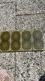 VINTAGE Retro groene wandtegel, Doe-het-zelf en Verbouw, Tegels, Ophalen, Gebruikt, Keramiek, Minder dan 20 cm