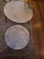 Ethnicraft salontafels glas (Nesting clear), Ophalen of Verzenden, Zo goed als nieuw, Glas of Kopje