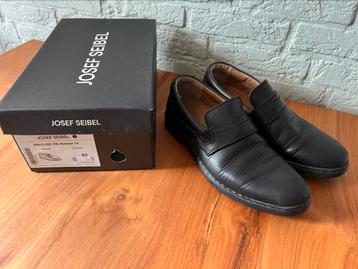 Josef seibel zwarte schoenen heren maat 42 beschikbaar voor biedingen