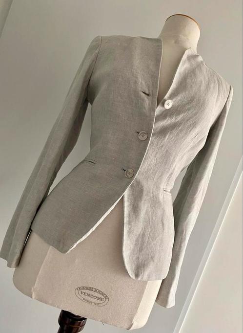 Klassiek linnen jasje/blazer van Purdey maat 38, Kleding | Dames, Jasjes, Kostuums en Pakken, Zo goed als nieuw, Jasje, Maat 38/40 (M)