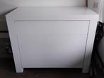 hoogglans witte ladekast, Ophalen of Verzenden, Gebruikt, 100 tot 150 cm