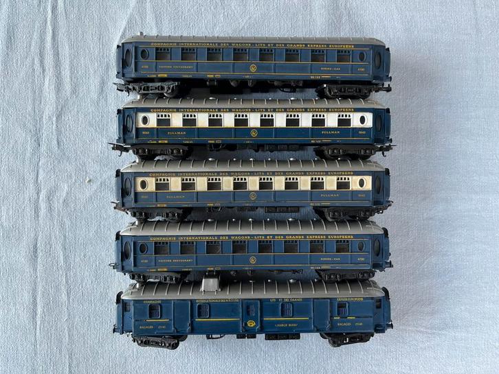 Lima set 5 CIWL rijtuigen, Hobby en Vrije tijd, Modeltreinen | H0, Gebruikt, Wagon, Gelijkstroom, Lima, Ophalen of Verzenden