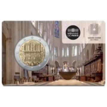 2 Euro Frankrijk 2025 - Notre Dame - BU Coincard beschikbaar voor biedingen