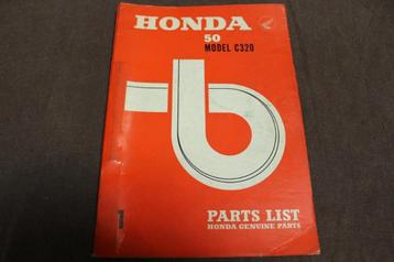 Honda 50 C320 1965 moped parts list onderdelen boek beschikbaar voor biedingen