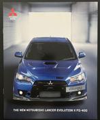 Mitsubishi Lancer Evolution X FQ-400 brochure 2009, Ophalen of Verzenden, Gelezen, Mitsubishi