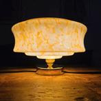 Vintage gemarmerde opaline glazen plafondlamp - wandlamp., Ophalen of Verzenden