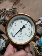 Manometer Drukmeter Oliedruk Sleepboot Stationaire motor, Watersport en Boten, Ophalen of Verzenden, Motor en Techniek