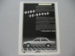 PEU 018, Peugeot 505, advertentie 1983, knipsel, Ophalen of Verzenden, Zo goed als nieuw, Peugeot