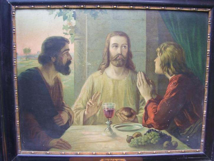 2 Schilderijen Bijbels tafereel, Antiek en Kunst, Kunst | Schilderijen | Klassiek, Ophalen