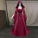Lange rode middeleeuwse jurk (renaissance victoriaanse), Kleding | Dames, Carnavalskleding en Feestkleding, Verzenden, Nieuw, Historisch