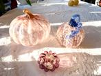 3 stuks murano glas pompoenen., Antiek en Kunst, Ophalen of Verzenden