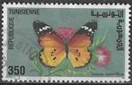 Tunesie 1960 - Yvert 1232 - Kleine monarchvlinder (ST), Postzegels en Munten, Postzegels | Afrika, Ophalen, Overige landen, Gestempeld