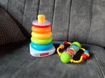 Fisher Price ringentoren en rammelaar, Kinderen en Baby's, Ophalen of Verzenden, Zo goed als nieuw, Rammelaar