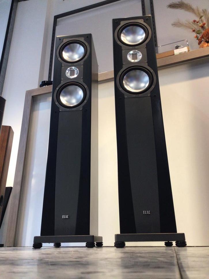 Elac FS 208.2 twee paar beschikbaar!, Audio, Tv en Foto, Luidsprekers, Zo goed als nieuw, Front, Rear of Stereo speakers, 120 watt of meer