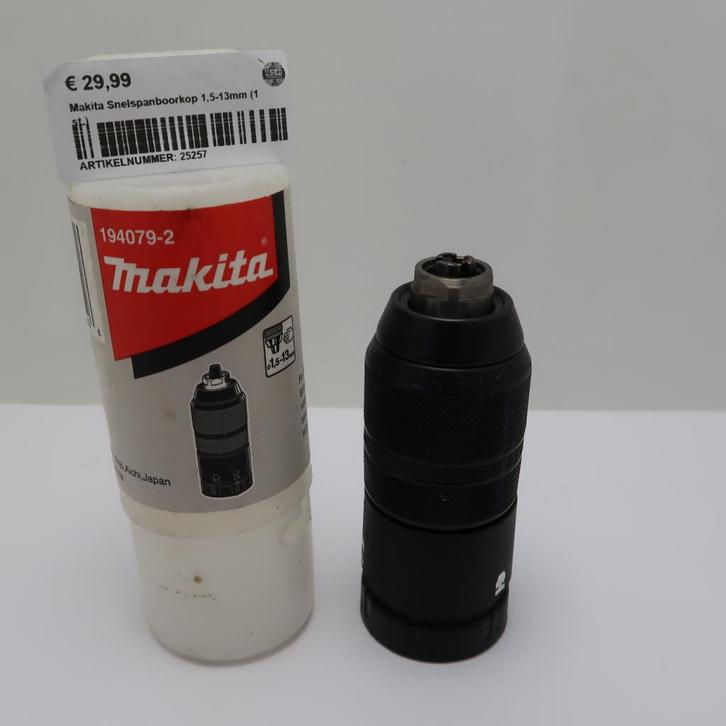 Makita Snelspanboorkop 1,5-13mm (1 st.), Doe-het-zelf en Verbouw, Gereedschap | Boormachines, Zo goed als nieuw
