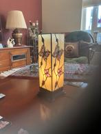 Tiffany tafellamp uit de Butterfly serie, Ophalen of Verzenden, Tiffany, Minder dan 50 cm, Glas