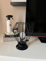 Leen Bakker Tafellamp - Zwart Metaal, Huis en Inrichting, Lampen | Hanglampen, Ophalen, Zo goed als nieuw, Metaal, Minder dan 50 cm