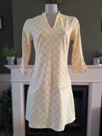 Angelle Milan nieuwe geel witte polka dot jurk M 38 gratis v, Maat 38/40 (M), Angelle Milan, Verzenden, Geel