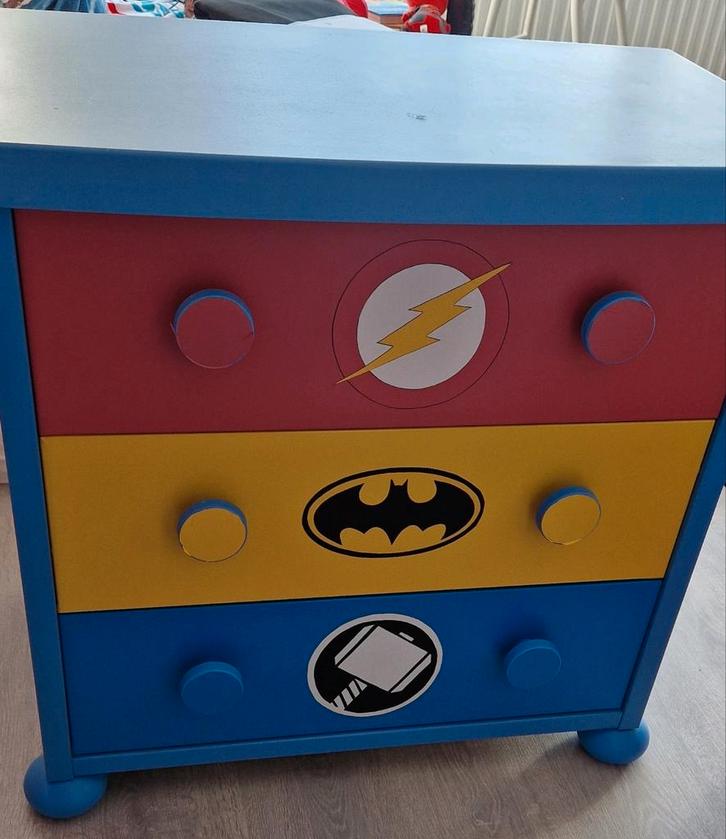 Ikea MAMMUT lichtblauw ladekastje, Kinderen en Baby's, Kinderkamer | Commodes en Kasten, Gebruikt, Kast, Minder dan 90 cm, Minder dan 75 cm