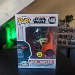 Funko Pop Star Wars Dark Trooper with Grogu GITD, Ophalen of Verzenden, Zo goed als nieuw