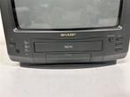 A6740. Sharp televisie met VHS-speler, Audio, Tv en Foto, Vintage Televisies, Ophalen of Verzenden, Gebruikt