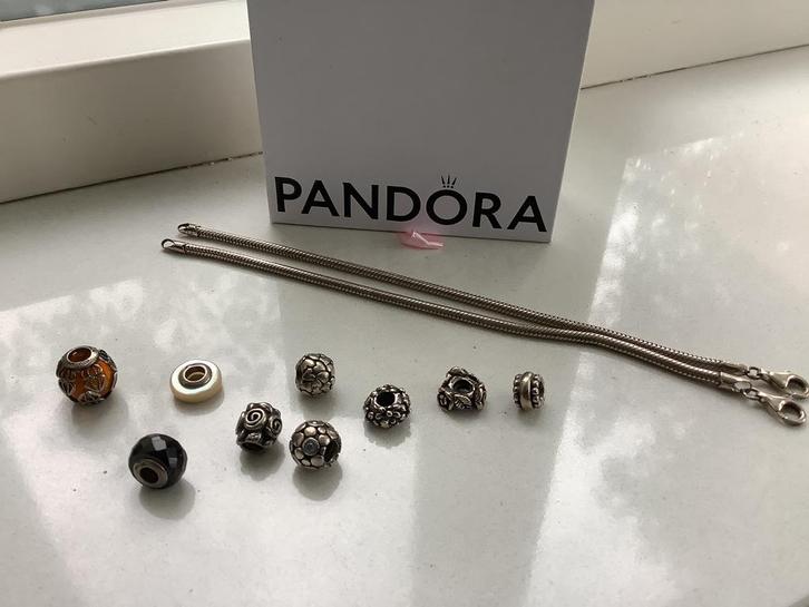 Pandora armband bedel bedels kralen kraal per stuk, Sieraden, Tassen en Uiterlijk, Bedels, Zo goed als nieuw, Pandora, Zilver